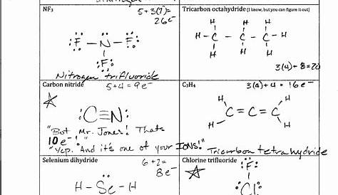 50 Lewis Structure Worksheet With Answers