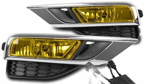FOR 2015 2016 HONDA CRV CR-V BUMPER FOG LIGHTS LAMP YELLOW W/50W 6K