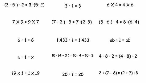 12 Best Images of Commutative Property Of Multiplication Worksheets