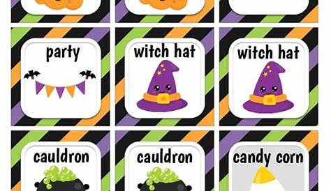 Halloween Memory Match Game - Happiness is Homemade
