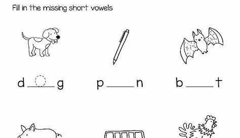 find the vowels worksheet printable