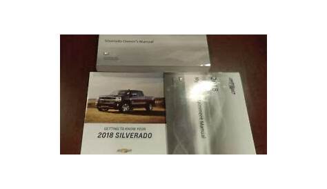 2018 chevy silverado 1500 owners manual