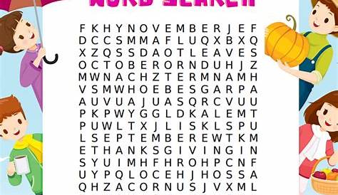Free Fall Word Search For Kids | FaveCrafts.com