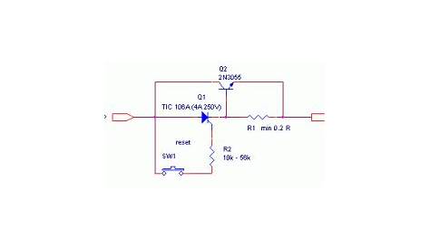 Electronic Fuse for DC Circuit – Electronic Circuit Diagram