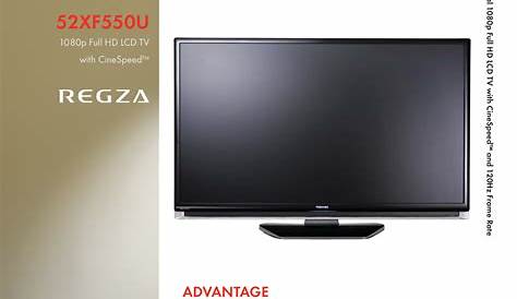 Download free pdf for Toshiba Regza 52XF550U TV manual