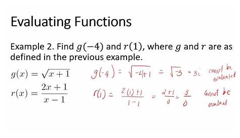 Lesson 2: Evaluating Functions - YouTube
