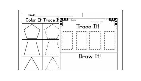 making 2d shapes worksheet kindergarten