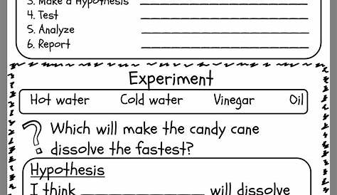 Scientific Method Worksheet 5th Grade | Scientific method elementary