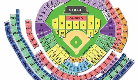 Nationals Park Seating Chart | Seating Charts & Tickets