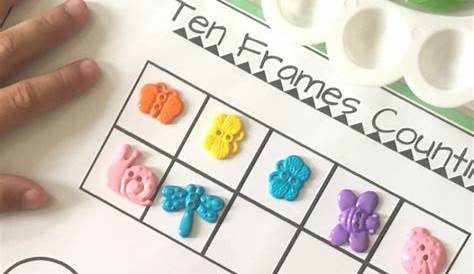 FREE Printable Ten Frame Spring Counting Activity