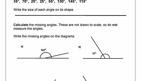 identifying angles worksheet