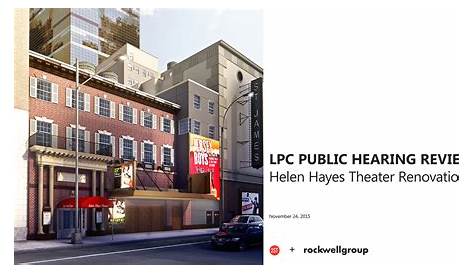 Helen Hayes Theater To Receive Interior And Exterior Renovation - New