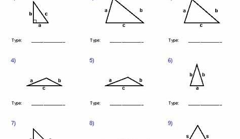 triangles class 5 worksheets