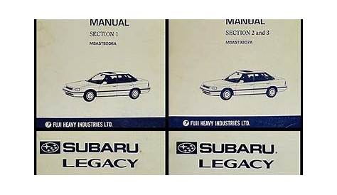 subaru legacy 2004 manual