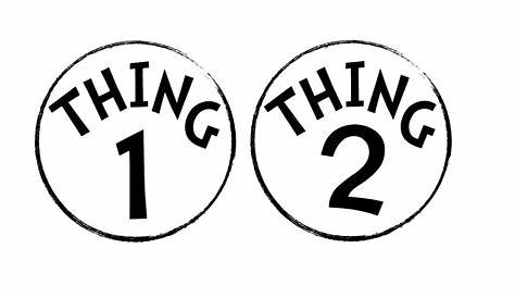 thing one and thing two printable