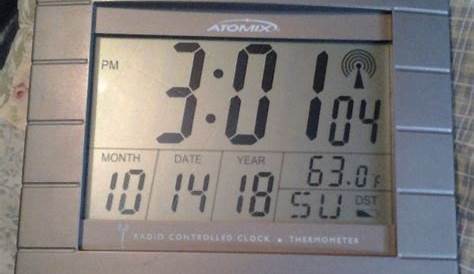 atomix radio controlled clock