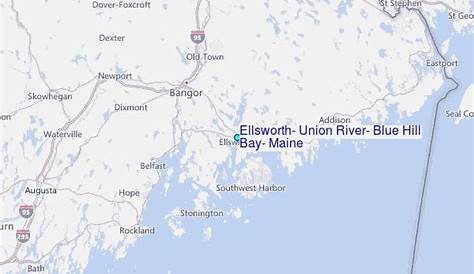 Ellsworth, Union River, Blue Hill Bay, Maine Tide Station Location Guide