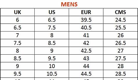 Calvin Klein Size Chart – Brand House Direct