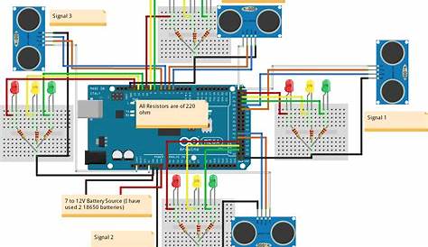 arduino traffic light circuit diagram