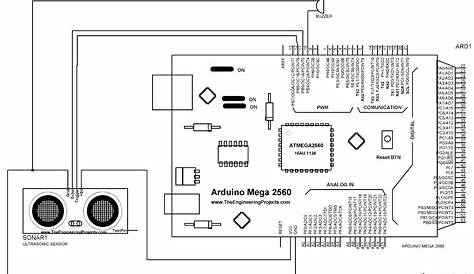 circuit diagram sonic sensor arduino