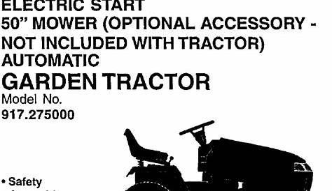 craftsman riding lawn mower manual lt2000