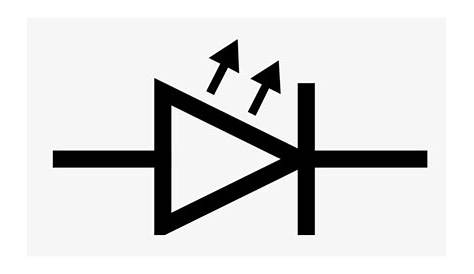 Electronic Symbol Circuit Diagram Light-emitting Diode - Light Emitting Diode Led Symbol - Free