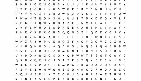 National Indigenous Peoples Day Word Search - WordMint