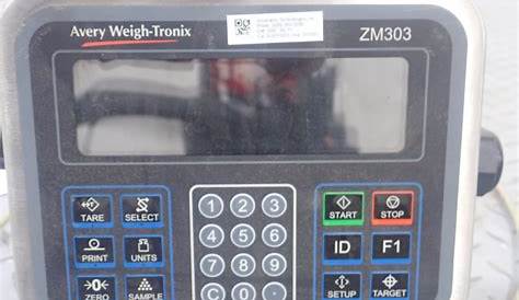 avery weigh tronix zm303 manual