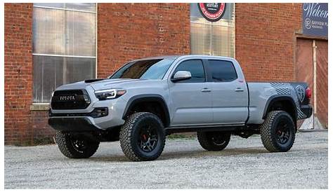 2018 Toyota Tacoma TRD Custom Lifted in Cement Grey - YouTube