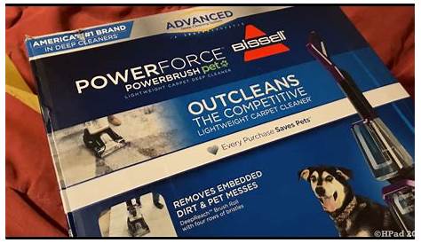 bissell powerforce powerbrush pet manual