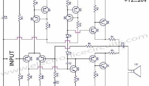 guitar amplifier transistor circuit diagram