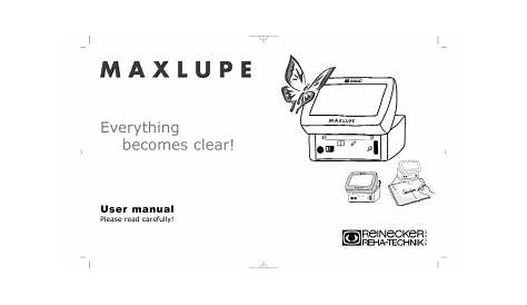 reinecker minimax user manual