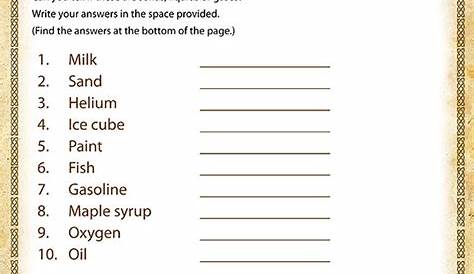 science for third graders worksheets