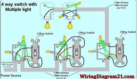 4 way wiring switch