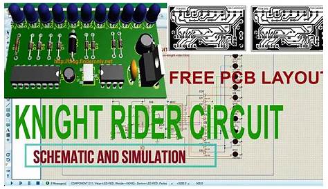 Knight Rider LED Circuit + Free PCB Layout - YouTube