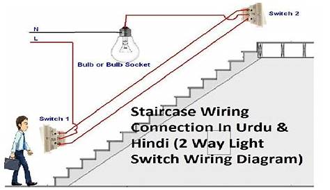 2 Way Light Switch Wiring || Staircase Wiring Connections || In Urdu