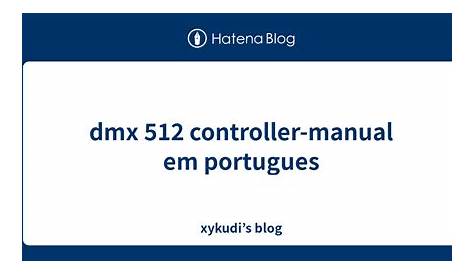 dmx 512 controller manual