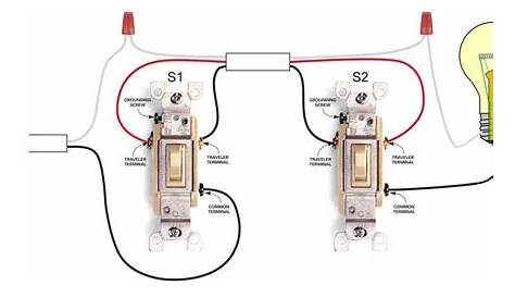 three way light switch circuit diagram