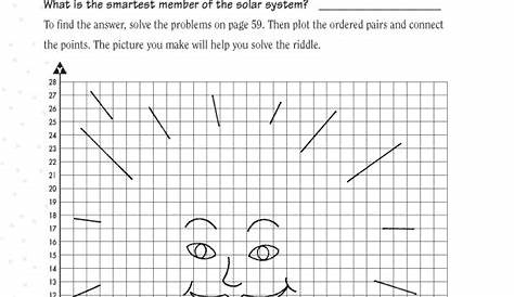 14 Printable Mystery Graph Art Worksheets / worksheeto.com