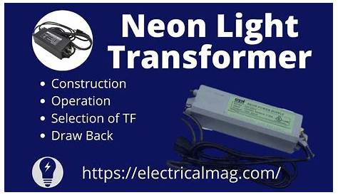 transformer for neon light
