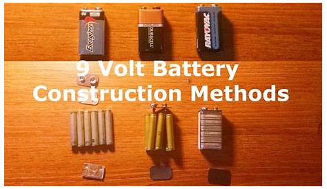 Different Construction Methods of 9 Volt Batteries - YouTube