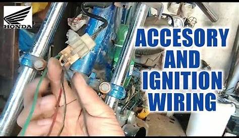MOTORCYCLE WIRING PART 2 Ignition/Accesory Wire - YouTube