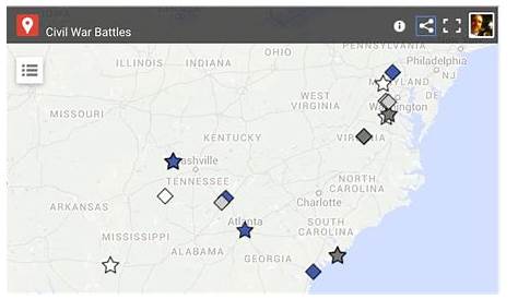 Digital History Farm: Civil War Battles Map