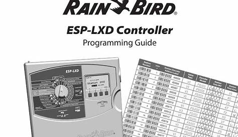 RAIN BIRD ESP-LXD PROGRAMMING MANUAL Pdf Download | ManualsLib