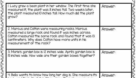 Measurement Activities for 2nd Grade