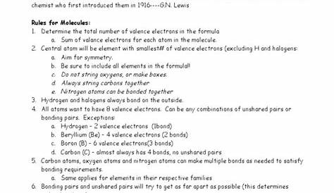 Electron Dot Formula Worksheet | PDF | Covalent Bond | Valence (Chemistry)