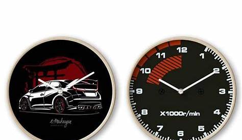 Honda Civic Clock, Civic Clock, Civic Type R Clock, Speedometer Clock
