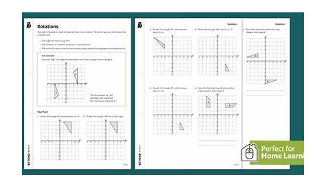 👉 Rotation Worksheet - Home Learning | KS3 Maths | Beyond