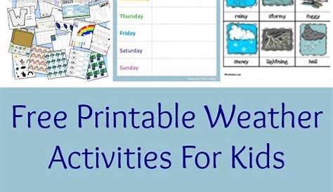 Free Printable Weather Activities for Kids - True Aim