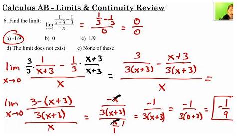 kuta worksheets ap calc limits and continuity